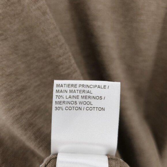 SEE BY CHLOE Cold Shoulder w/ Ties Sweater Olive Brown Merino Wool Blend SMALL - Picture 8 of 9